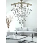 Каскадная люстра Arti Lampadari Flusso Nickel Flusso H 1.4.40.615 N от ImperiumLoft