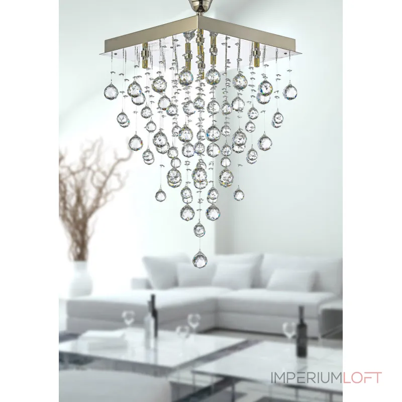 Каскадная люстра Arti Lampadari Flusso Nickel Flusso H 1.4.40.615 N от ImperiumLoft Каскадная люстра Arti Lampadari Flusso Nickel Flusso H 1.4.40.615 N от ImperiumLoft