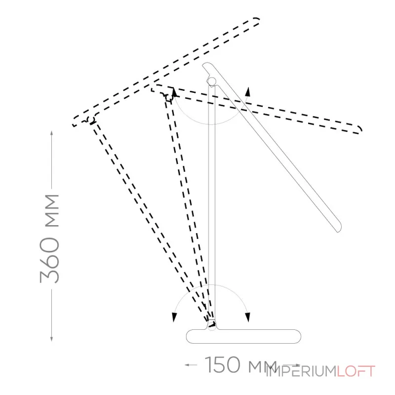 Настольная лампа офисная Feron Saffit DE1600 24118 от ImperiumLoft