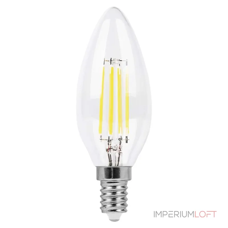 Лампа светодиодная Feron LB-58 свеча E14 5Вт 4000K 25573 от ImperiumLoft
