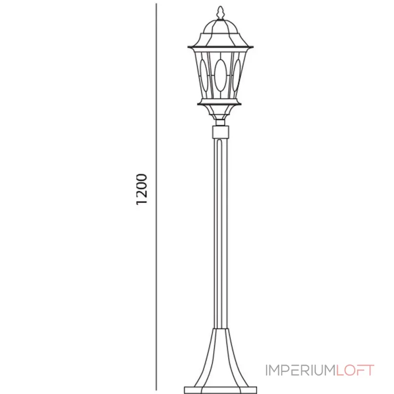Наземный высокий светильник Feron Витраж с овалом 11323 от ImperiumLoft Наземный высокий светильник Feron Витраж с овалом 11323 от ImperiumLoft
