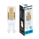Лампа светодиодная Feron LB-432 G9 5W 175-265V 6400K 25771 от ImperiumLoft