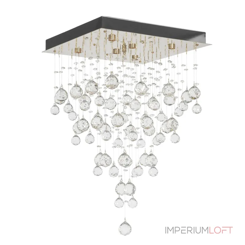 Каскадная люстра Arti Lampadari Flusso Gold Flusso H 1.4.40.615 G от ImperiumLoft