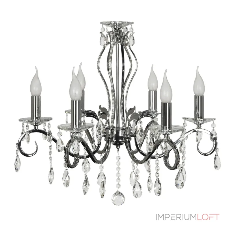 Подвесная люстра Arti Lampadari Vesuvio Nickel Vesuvio E 1.1.6.601 N от ImperiumLoft