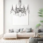 Подвесная люстра Arti Lampadari Vesuvio Nickel Vesuvio E 1.1.6.601 N от ImperiumLoft