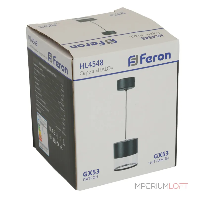 Подвесной светильник Feron HL4548 GX53 IP20 12W Подвесной светильник Feron HL4548 GX53 IP20 12W