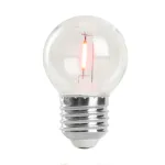 Лампа светодиодная Feron LB-383 Шарик прозрачный E27 2W 230V красный 48933 от ImperiumLoft