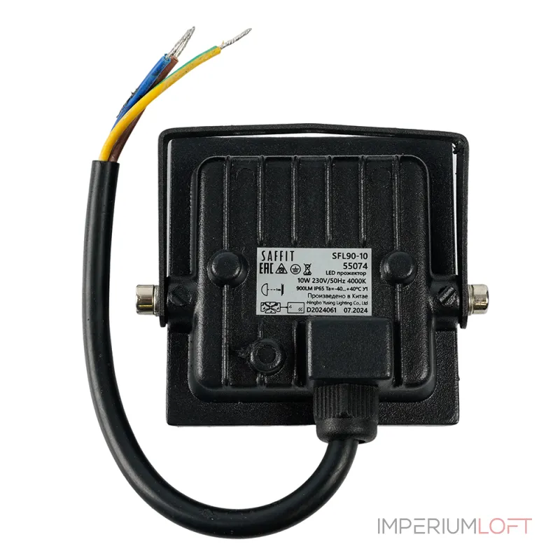 Настенный прожектор Feron Saffit SFL90 55074 Цвет арматуры черный Цвет плафонов прозрачный от ImperiumLoft