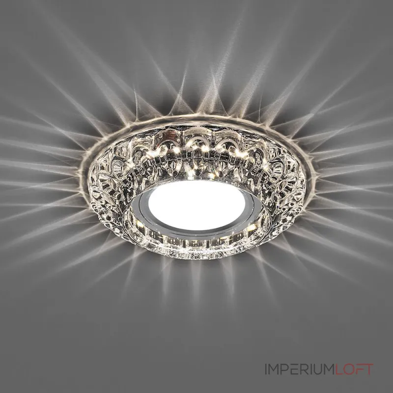 Встраиваемый светильник Feron 32664 Цвет арматуры хром Цвет плафонов белый от ImperiumLoft