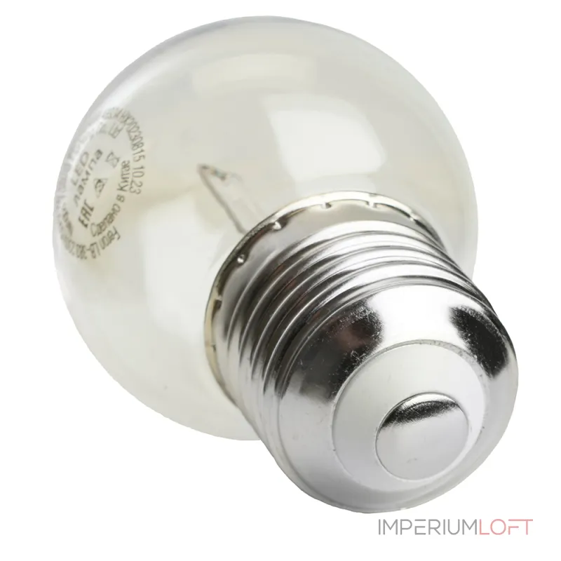 Лампа светодиодная Feron LB-383 Шарик прозрачный E27 2W 230V красный 48933 от ImperiumLoft