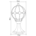 Наземный низкий светильник Feron Сфера 11364 от ImperiumLoft