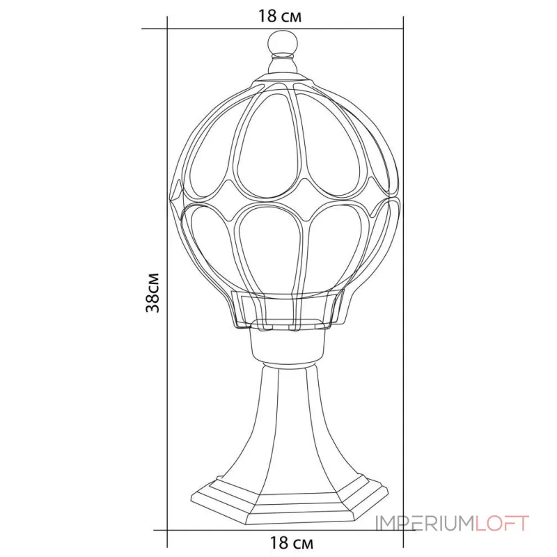 Наземный низкий светильник Feron Сфера 11364 от ImperiumLoft