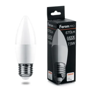 Лампа светодиодная Feron LB-1307 E27 7.5Вт 6400K 38058