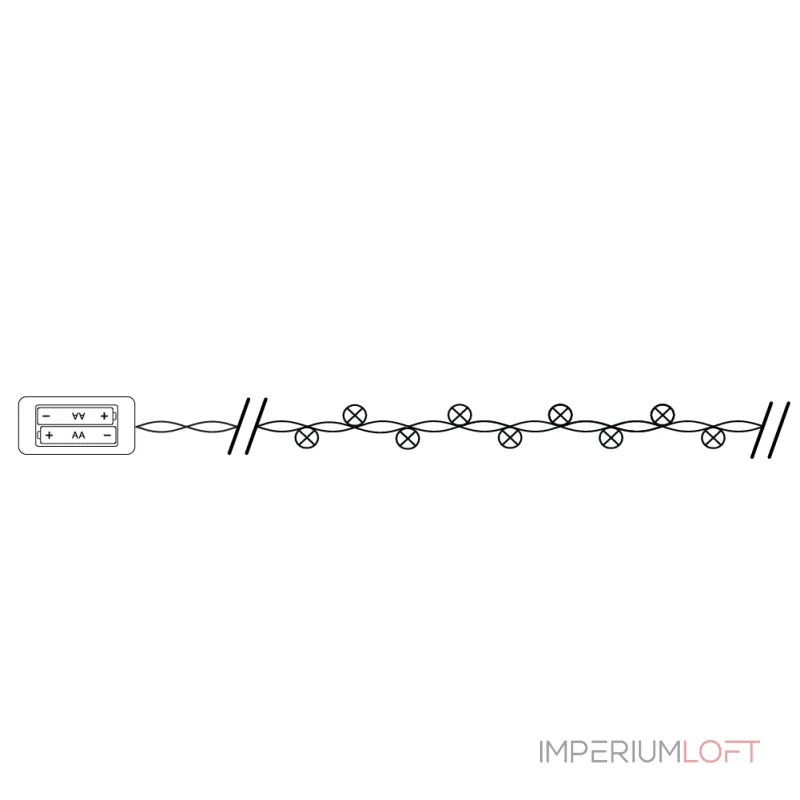 Гирлянда линейная от батареек FERON CL570, 20LED, (желтый) 2м+0,5м IP20, 1,2W 41634 от ImperiumLoft Гирлянда линейная от батареек FERON CL570, 20LED, (желтый) 2м+0,5м IP20, 1,2W 41634 от ImperiumLoft