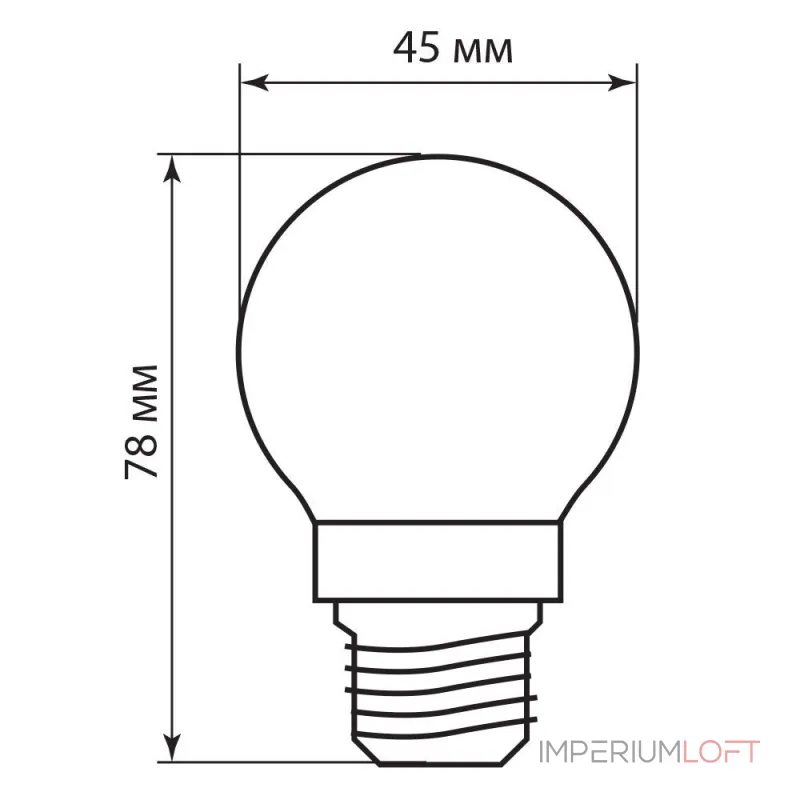Лампа светодиодная Feron LB-61 E27 5Вт 2700K 25581 от ImperiumLoft