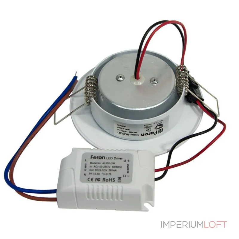 Встраиваемый светильник Feron Saffit AL500 27927 от ImperiumLoft