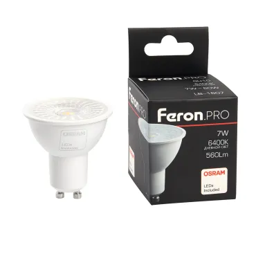Лампа светодиодная Feron Lb 1607 GU10 7Вт 6400K 38184 Лампа светодиодная Feron Lb 1607 GU10 7Вт 6400K 38184
