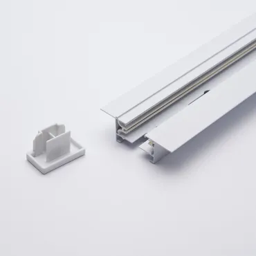 Трек встраиваемый [3 м] Feron CAB1004 10355 Цвет арматуры белый Цвет плафонов прозрачный