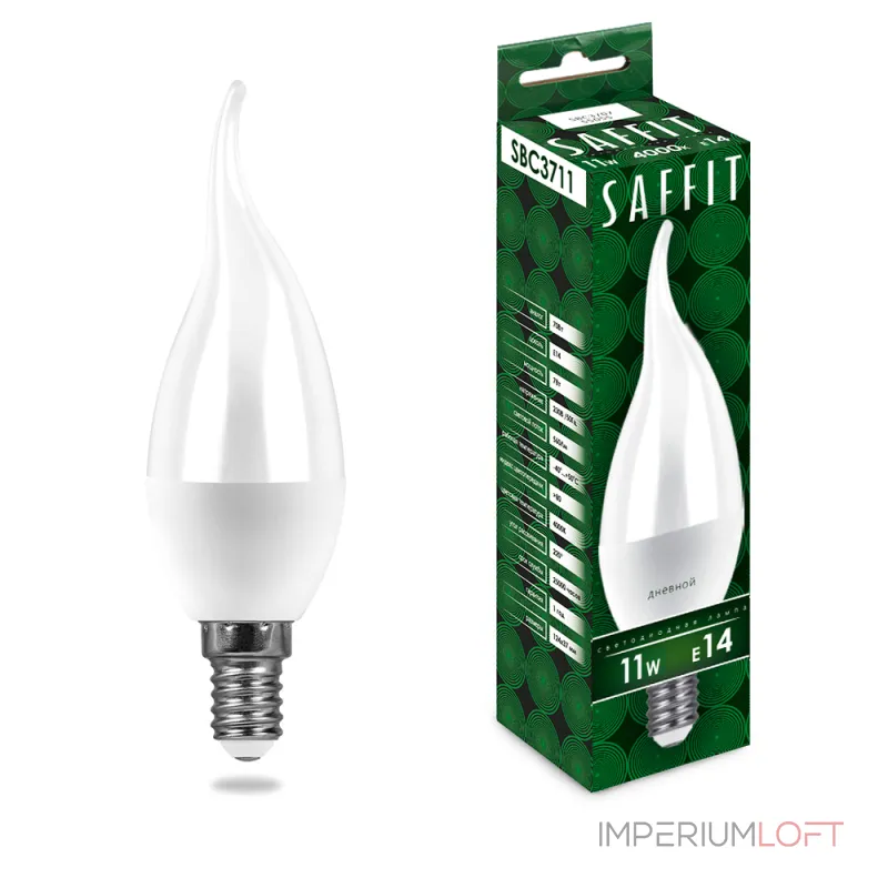 Лампа светодиодная SAFFIT SBC3711 Свеча на ветру E14 11W 230V 4000K 55134 от ImperiumLoft Лампа светодиодная SAFFIT SBC3711 Свеча на ветру E14 11W 230V 4000K 55134 от ImperiumLoft