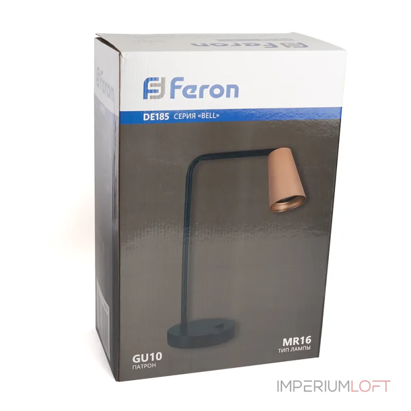 Настольная лампа Feron DE185 GU10 IP20 35W от ImperiumLoft