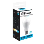 Лампа светодиодная Feron LB-98 E27 20Вт 6400K 25789 Цвет арматуры белый от ImperiumLoft