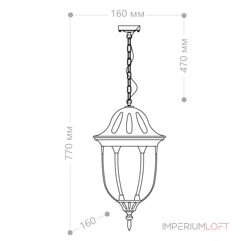 Подвесной светильник Feron PL630 11899 Цвет арматуры бронза Цвет плафонов прозрачный от ImperiumLoft