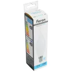 Лампа светодиодная SBC3720 Свеча на ветру E14 20W 230V 6400K Feron Saffit 55276 от ImperiumLoft