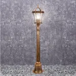 Наземный высокий светильник Feron Неаполь 11619 Цвет арматуры золото Цвет плафонов прозрачный от ImperiumLoft