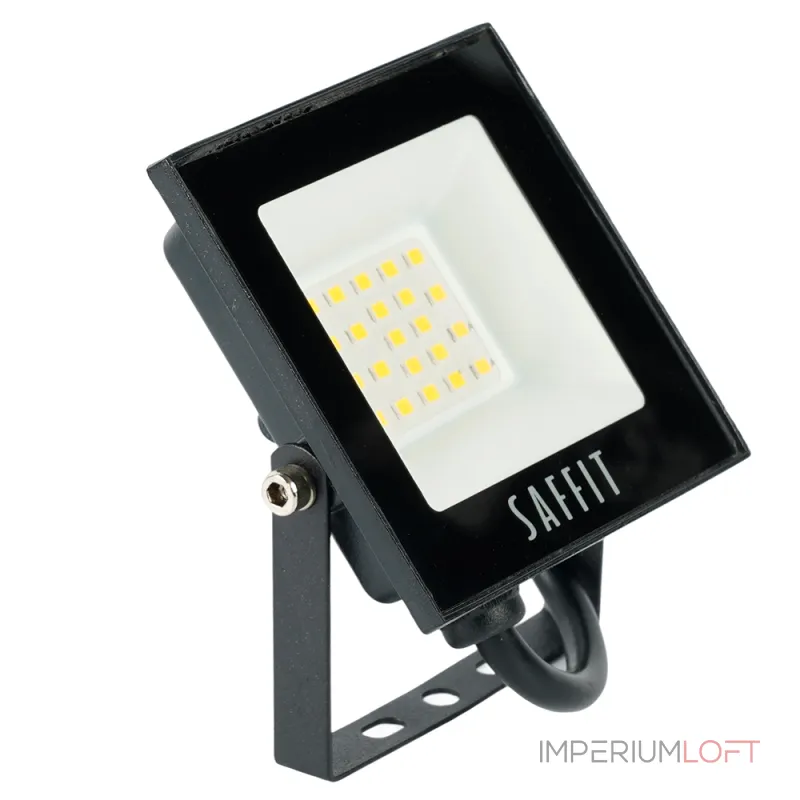 Настенный прожектор Feron Saffit SFL90 55075 Цвет арматуры черный Цвет плафонов прозрачный от ImperiumLoft