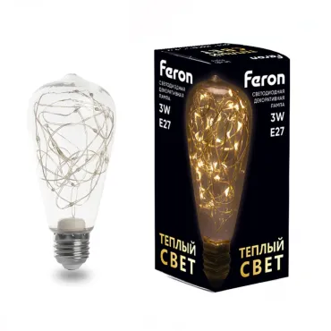 Лампа светодиодная Feron LB-380 E27 3Вт 2700K 41674 Лампа светодиодная Feron LB-380 E27 3Вт 2700K 41674
