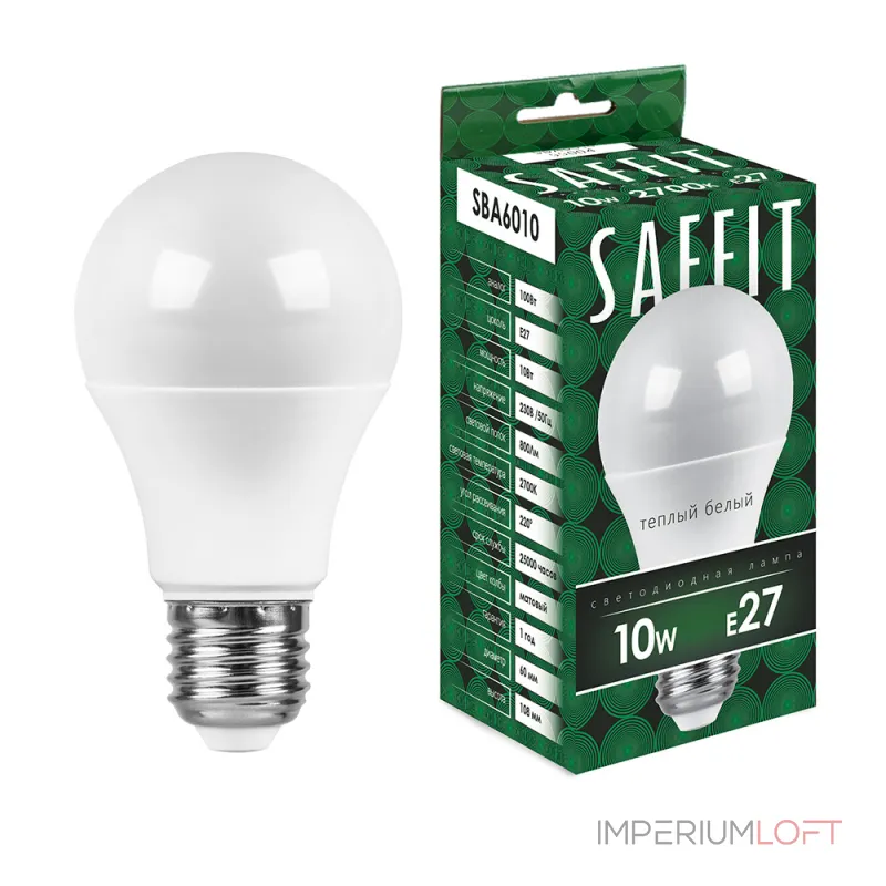 Лампа светодиодная Feron SBA6010 E27 10Вт 2700K 55004 от ImperiumLoft Лампа светодиодная Feron SBA6010 E27 10Вт 2700K 55004 от ImperiumLoft