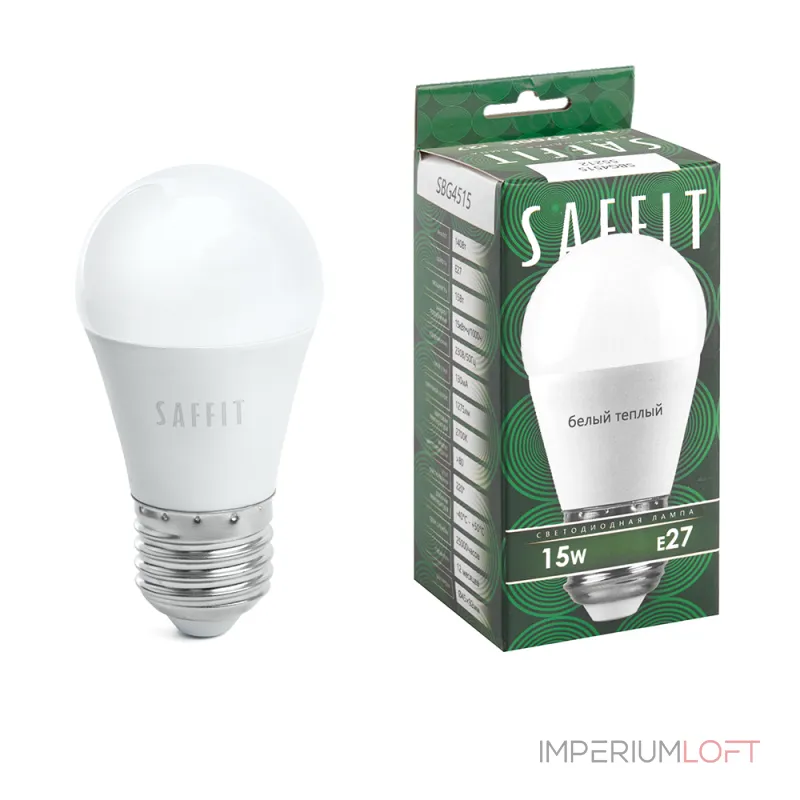 Лампа светодиодная Feron Saffit Sbg 4515 E27 15Вт 2700K 55212 от ImperiumLoft Лампа светодиодная Feron Saffit Sbg 4515 E27 15Вт 2700K 55212 от ImperiumLoft