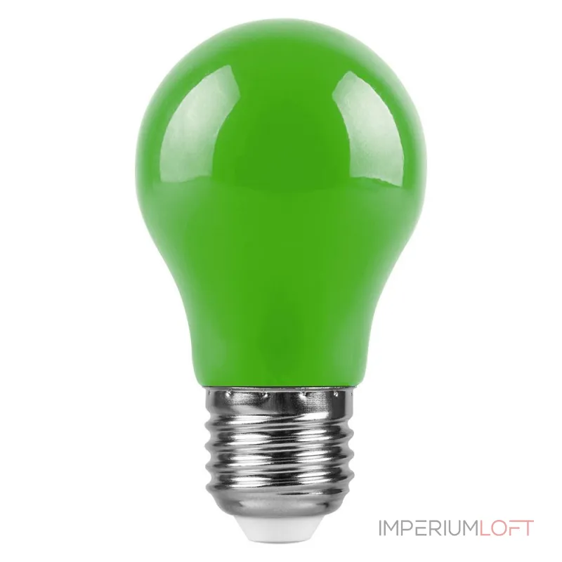 Лампа светодиодная Feron LB-375 E27 3W 230V зеленый 25922 от ImperiumLoft