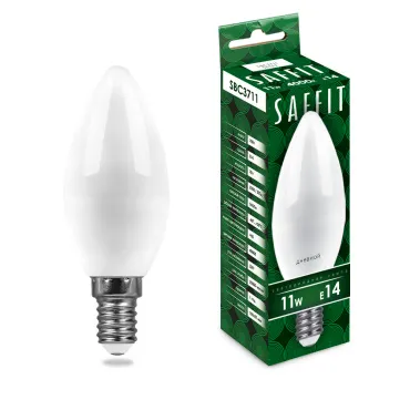 Лампа светодиодная SAFFIT SBC3711 Свеча E14 11W 230V 4000K 55133 Лампа светодиодная SAFFIT SBC3711 Свеча E14 11W 230V 4000K 55133