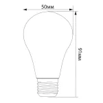 Лампа светодиодная Feron LB-375 E27 3W 230V красный 25924 от ImperiumLoft