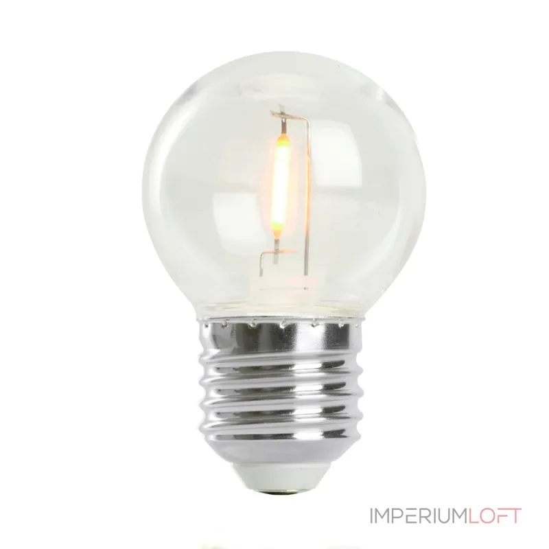 Лампа светодиодная Feron LB-383 Шарик прозрачный E27 2W 230V оранжевый 48932 от ImperiumLoft