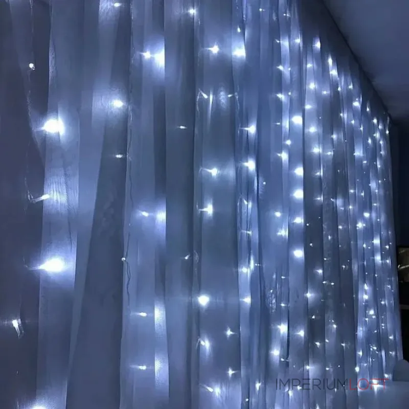 Гирлянда дождь FERON CL24 480LED 5000К (белый) 3*3м+3м IP44 24W 41631 от ImperiumLoft