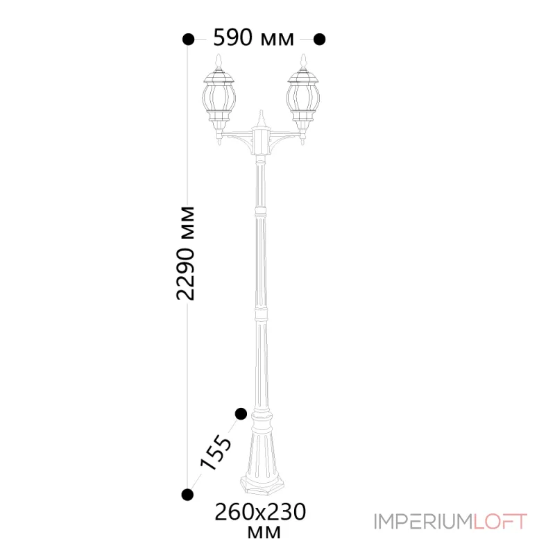 Фонарный столб Feron 8114 11213 от ImperiumLoft