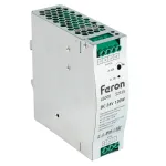 Трансформатор электронный для светодиодной ленты на DIN-рейку 120W 24V 40*125.2*113.5мм IP20 Feron 52135 от ImperiumLoft