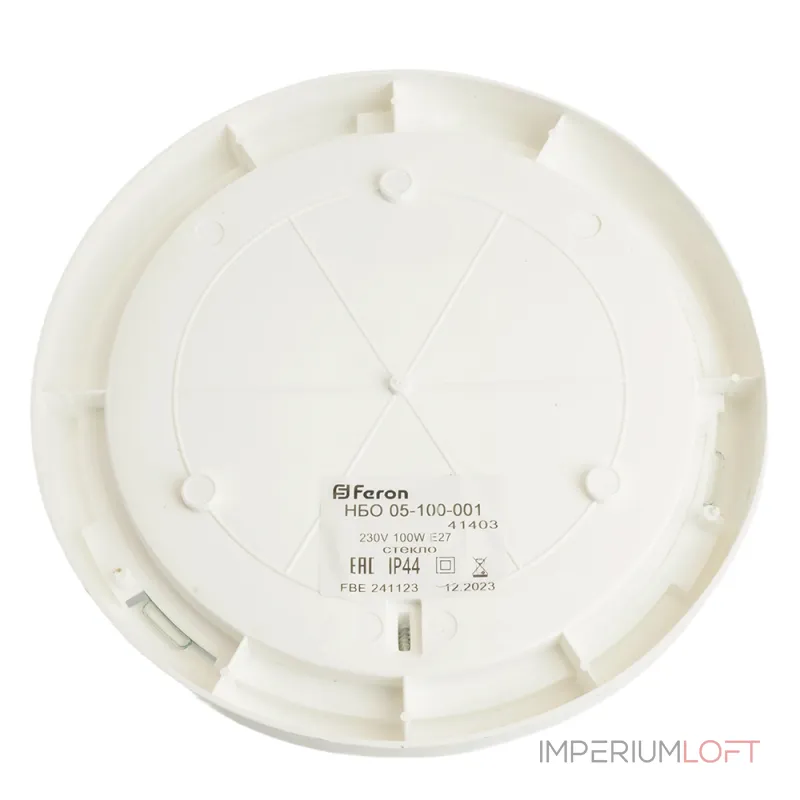 Накладной светильник Feron НБО 05-100 41403 Цвет плафонов прозрачный от ImperiumLoft