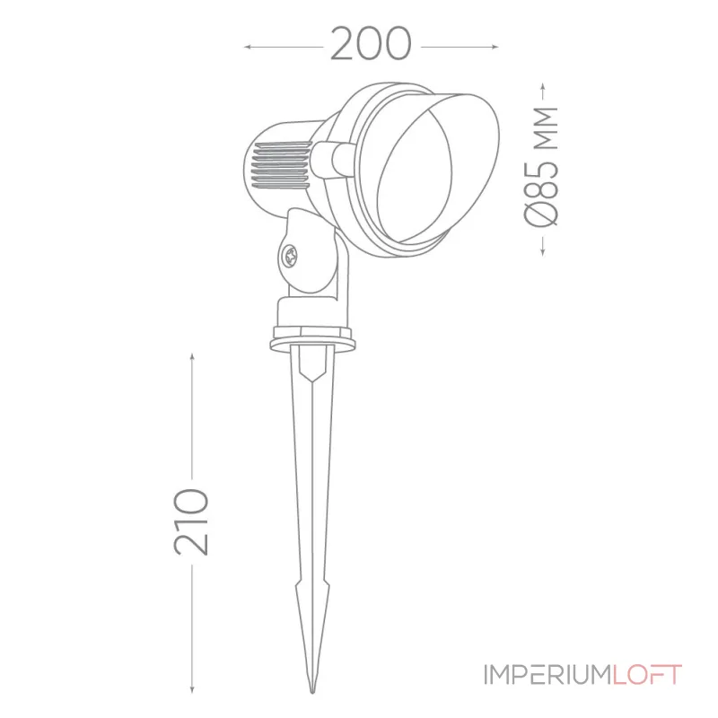 Наземный низкий светильник Feron SP2704 32126 от ImperiumLoft