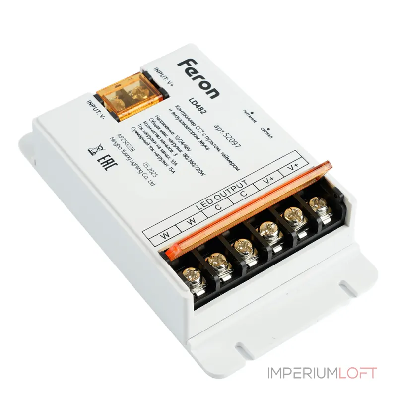 Контроллер CCT для светодиодной ленты с П/У 12-24V Feron 52097 от ImperiumLoft Контроллер CCT для светодиодной ленты с П/У 12-24V Feron 52097 от ImperiumLoft