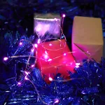 Гирлянда линейная от батареек FERON CL570 , 20LED, (розовый) 2м+0,5м IP20, 1,2W 48602 от ImperiumLoft