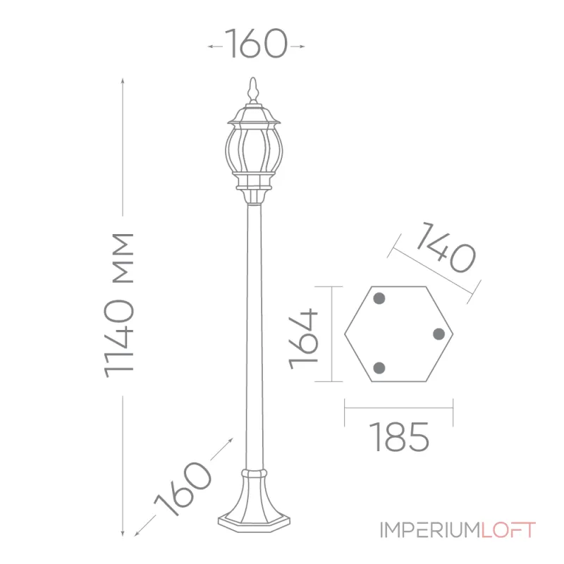 Наземный высокий светильник Feron 8110 11106 от ImperiumLoft Наземный высокий светильник Feron 8110 11106 от ImperiumLoft