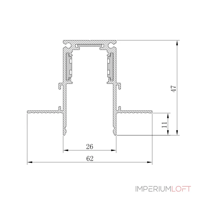 Трек встраиваемый Feron CABM1001 41965 от ImperiumLoft Трек встраиваемый Feron CABM1001 41965 от ImperiumLoft