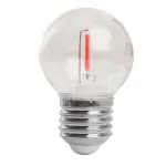 Лампа светодиодная Feron LB-383 Шарик прозрачный E27 2W 230V красный 48933 от ImperiumLoft