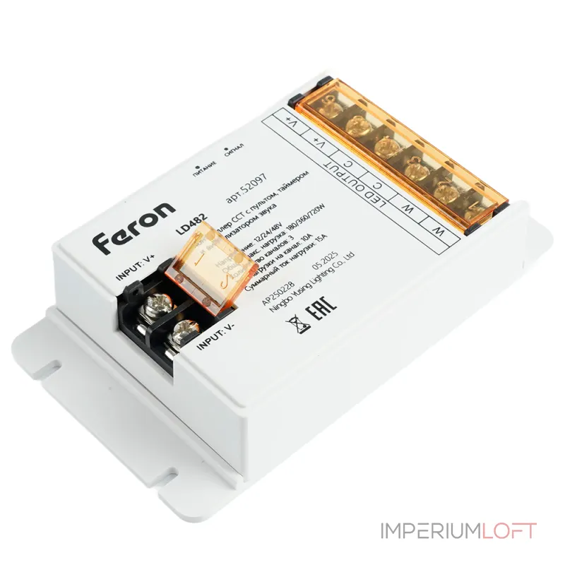 Контроллер CCT для светодиодной ленты с П/У 12-24V Feron 52097 от ImperiumLoft Контроллер CCT для светодиодной ленты с П/У 12-24V Feron 52097 от ImperiumLoft
