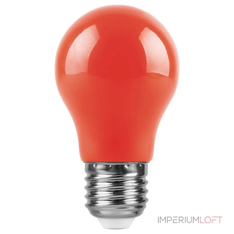 Лампа светодиодная Feron LB-375 E27 3W 230V красный 25924 от ImperiumLoft