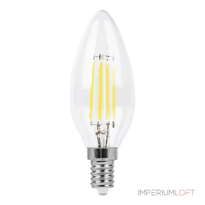 Лампа светодиодная Feron LB-58 Свеча E14 5W 2700K 25572 от ImperiumLoft