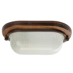 Накладной светильник Feron НБО 04-60-02 11575 Цвет плафонов белый Цвет арматуры коричневый от ImperiumLoft